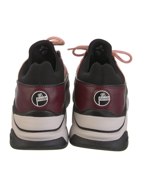 Fusalp Suede Colorblock Pattern Sneakers