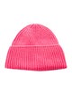 Fusalp Pink Merino Wool Patchwork Knitted Beanie