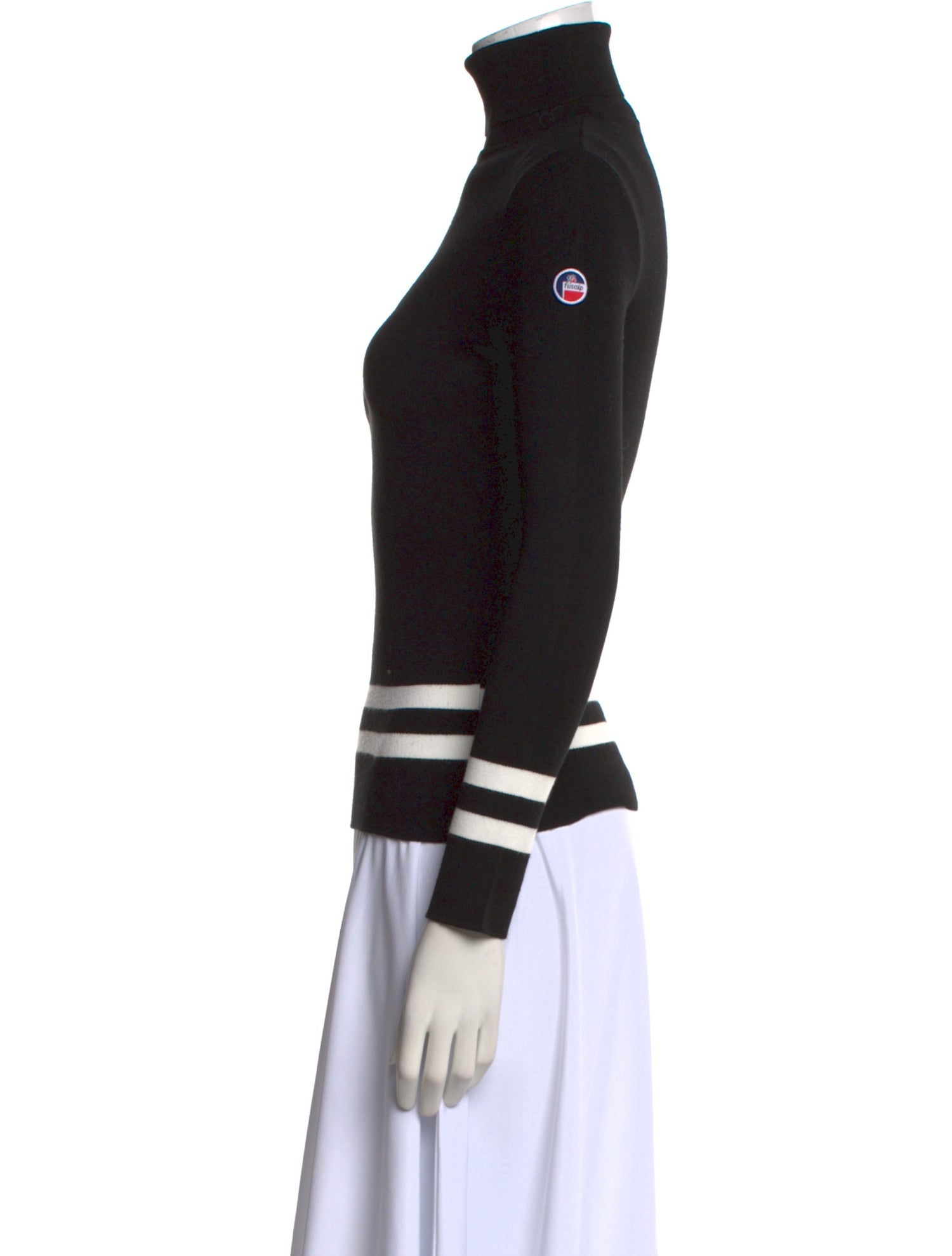 Fusalp Striped Turtleneck Sweatshirt