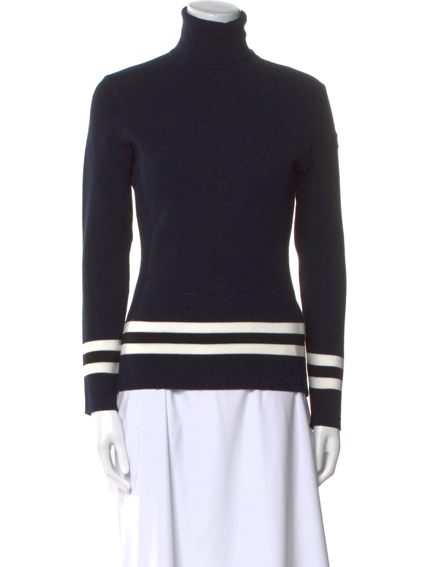 Fusalp Striped Turtleneck Sweater