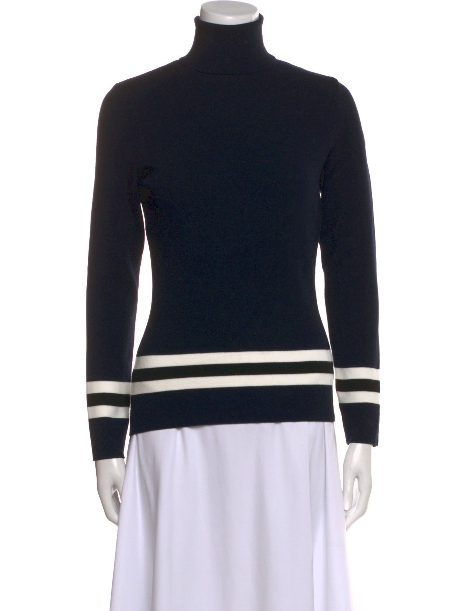 Fusalp Striped Turtleneck Sweater