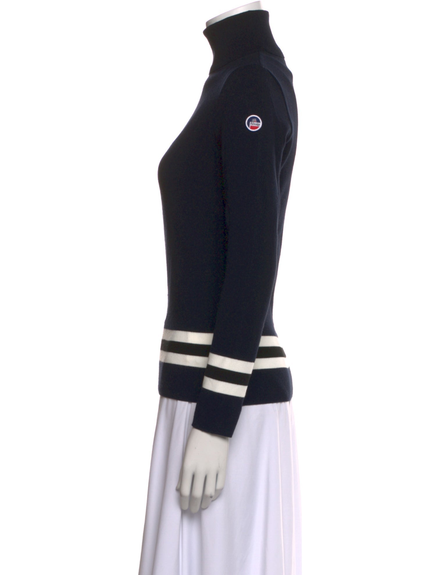 Fusalp Striped Turtleneck Sweater