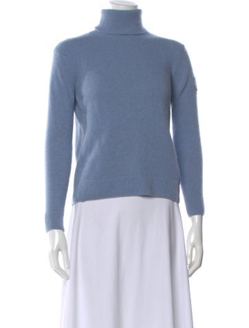 Pre-owned Fusalp Wool Turtleneck Sweater In Blue