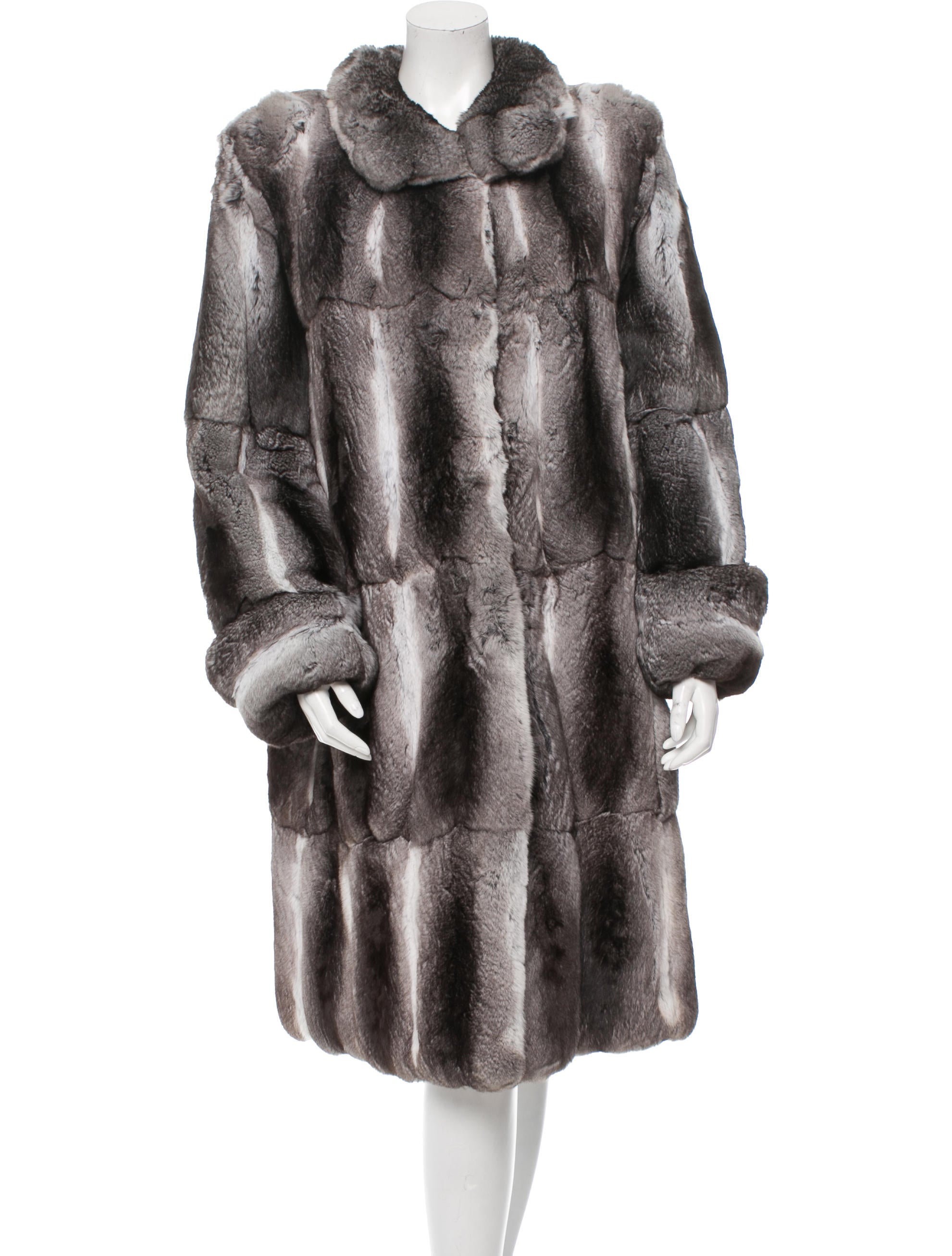 Fur Chinchilla Long Coat