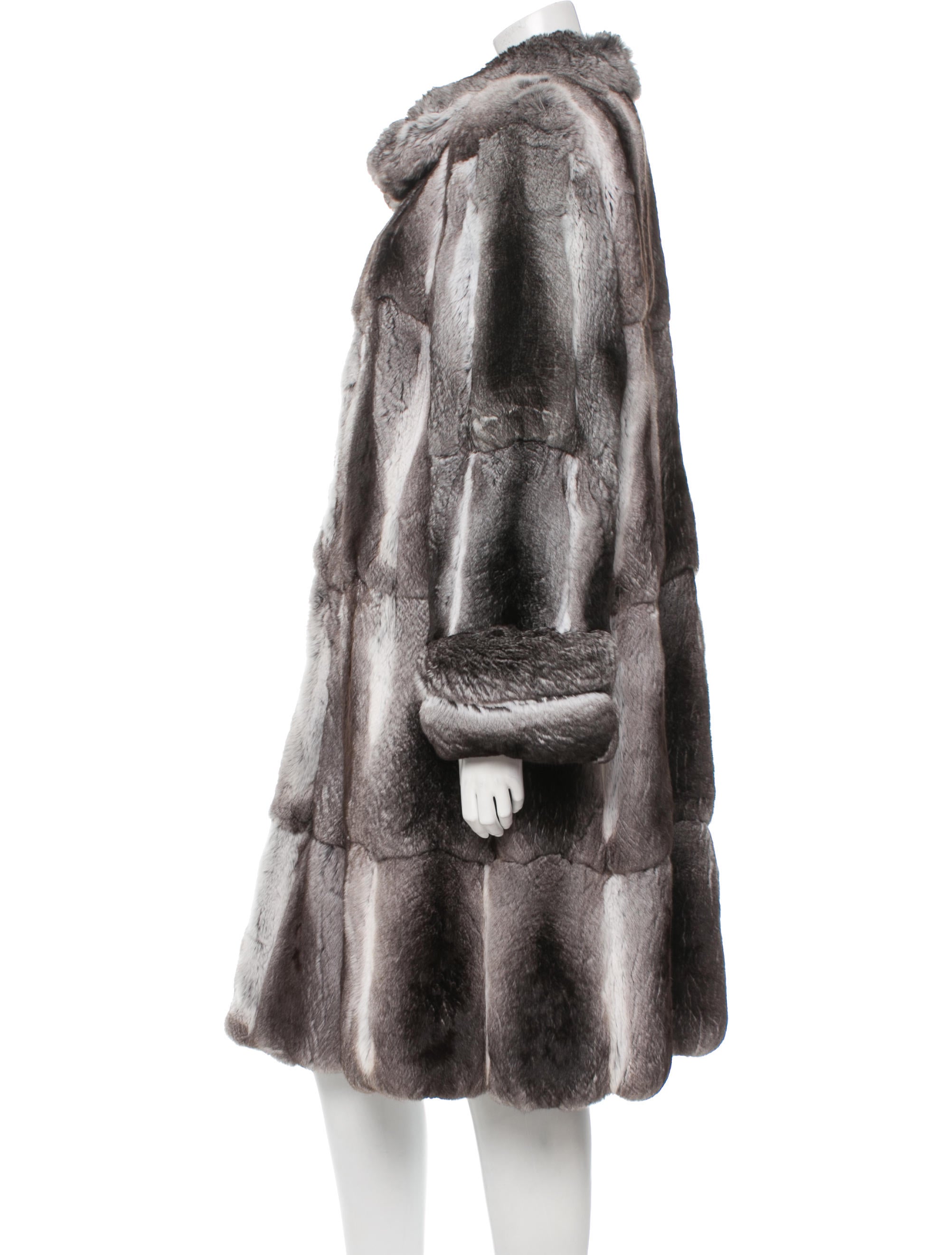 Fur Chinchilla Long Coat