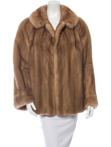 Mink Fur Open Front Coat