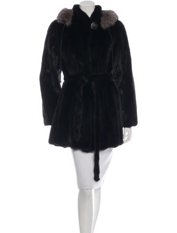 Fur Mink Hooded Jacket