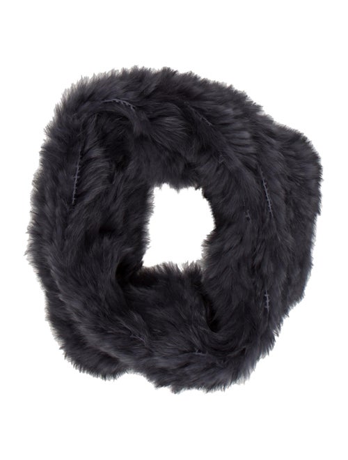 Rabbit Fur Snood Grey