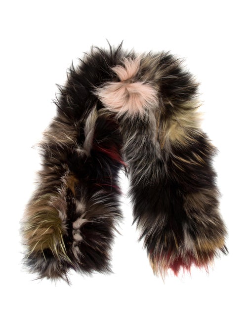 Fur Fur Stole Black