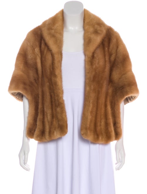 Mink Fur Shrug Tan