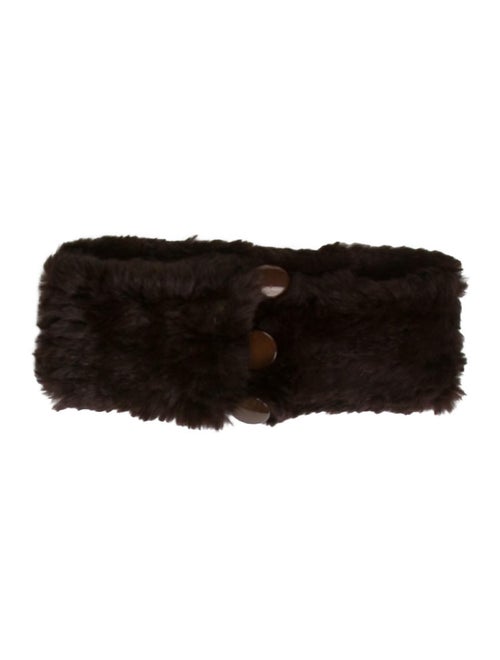 Fur Knit Snood Brown