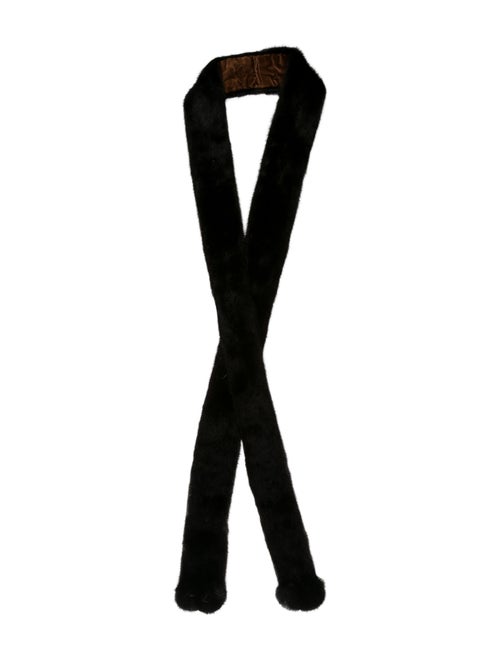 Fur Stole Black