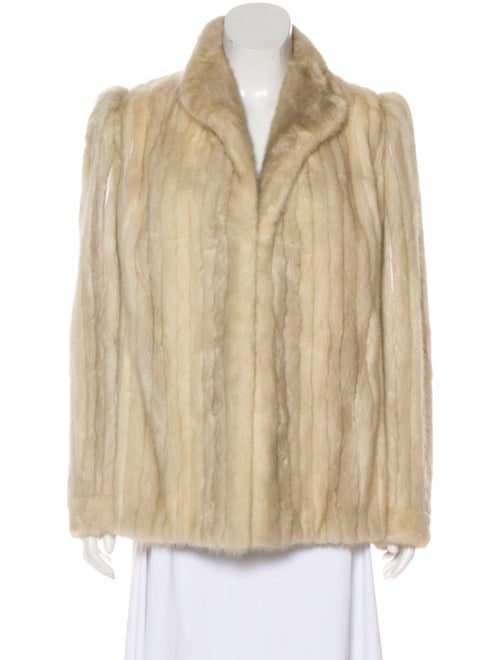 Structured Mink Jacket Beige