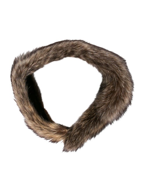 Fur Raccoon Snood Brown