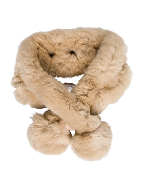Fur Stole Beige