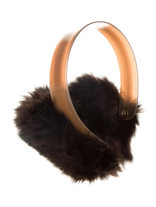 Fox Fur Earmuffs brown