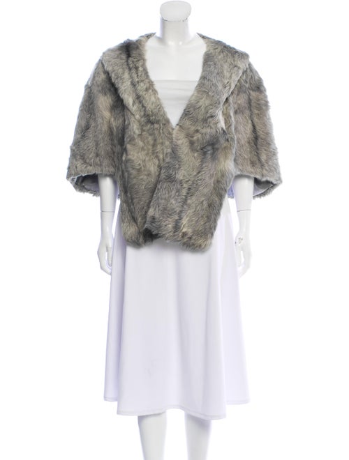 Fur Lamb Fur Cape Grey
