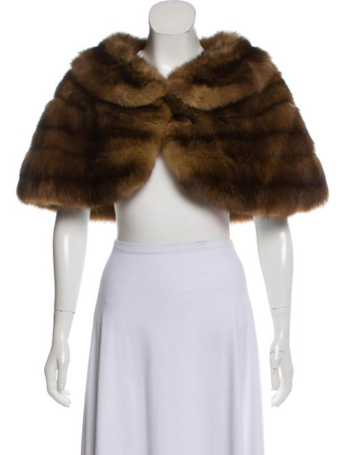 Fur Sable Lightweight Shrug Brown
