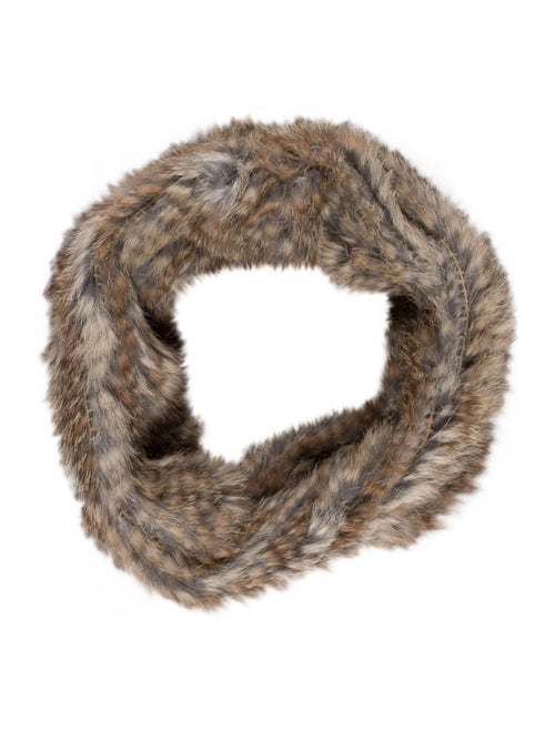 Fur Knit Snood Beige