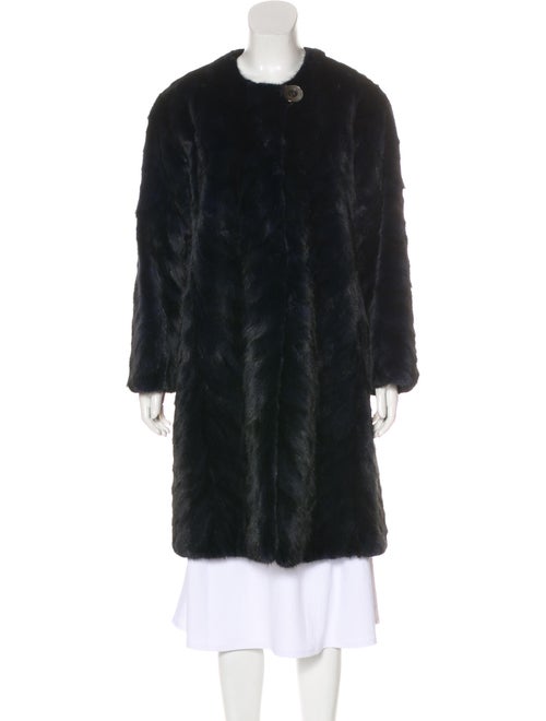 Chevron Mink Coat mink