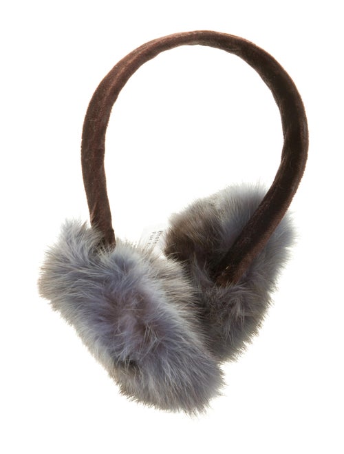 Sable Fur Earmuffs Grey