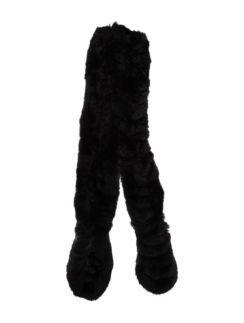 Fur Fur Stole Black