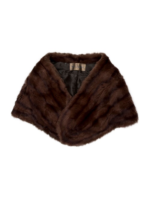 Fur Stole Brown