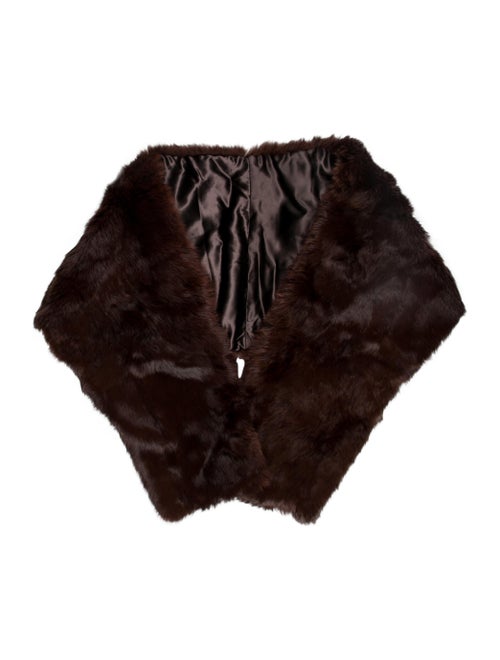 Fur Stole Brown