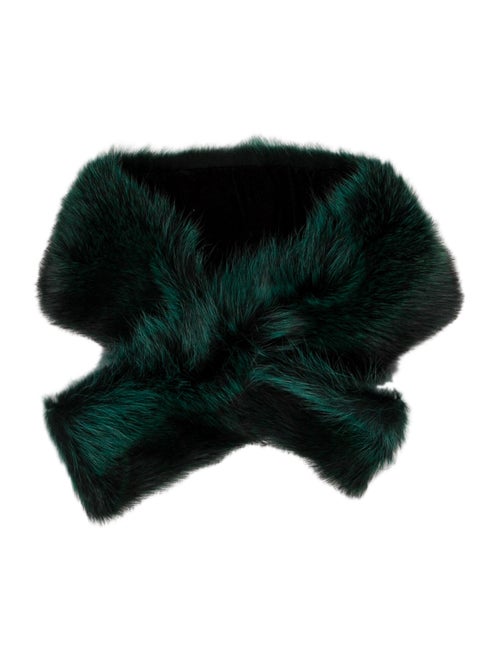 Fur Raccon Stole Green
