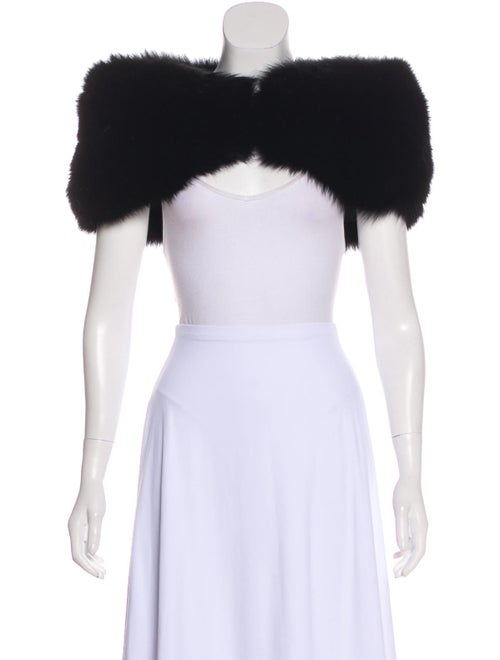 Fur Fur Stole Black