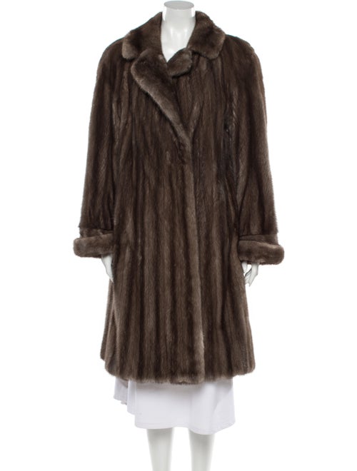 Fur Faux Fur Coat Brown
