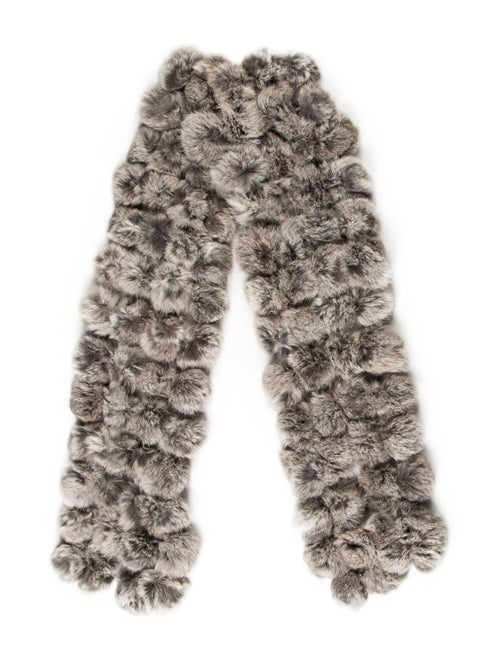 Fur Fur Stole Grey