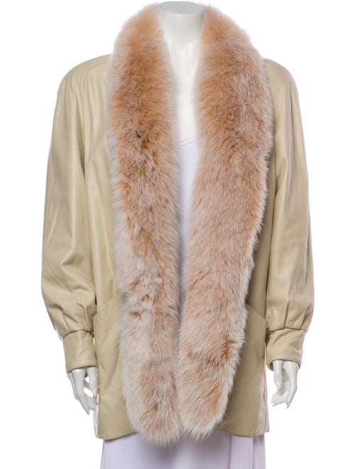 Fur Leather Fur Coat White
