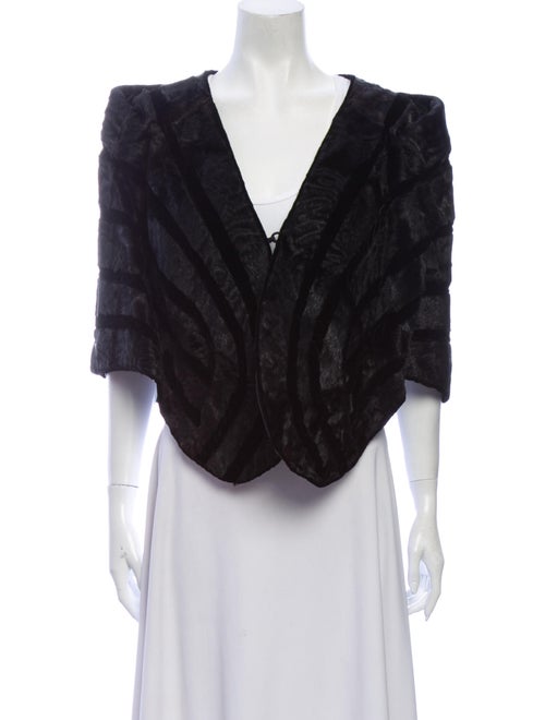 Fur Cape Black
