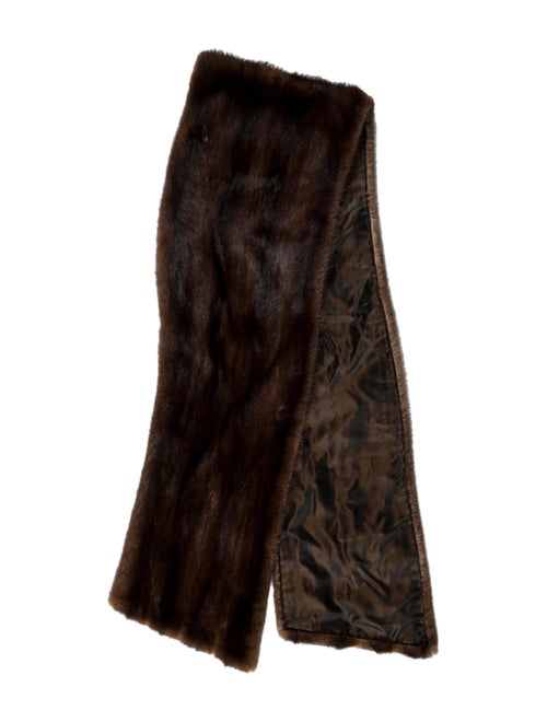 Fur Mink Fur Stole Brown