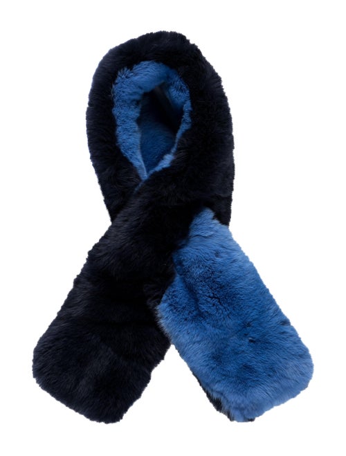 Fur Fur Stole blue