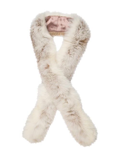 Fur Mink Fur Stole white