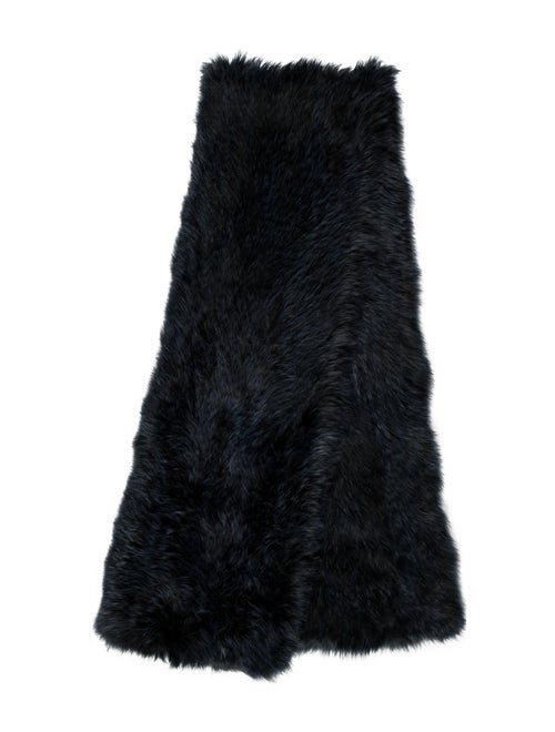 Fur Faux Fur Stole Blue