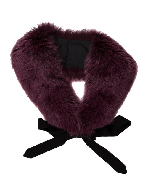 Fox Fur Stole Purple