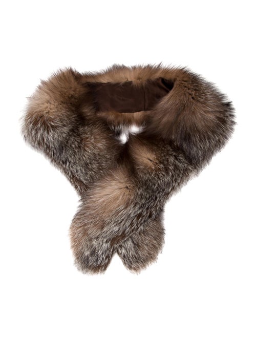 Fur Stole Brown