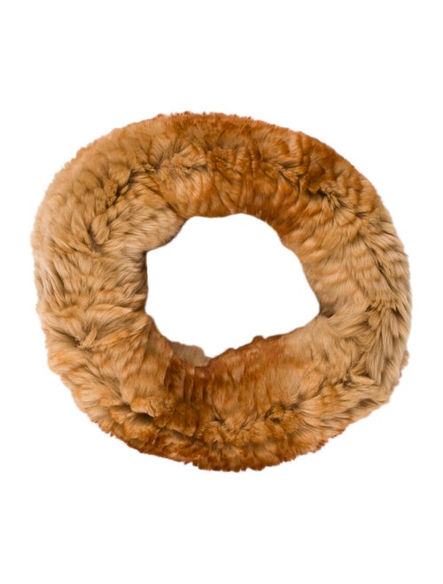 Fur Woven Snood brown