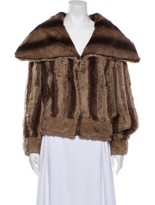 Fur Fur Jacket Brown