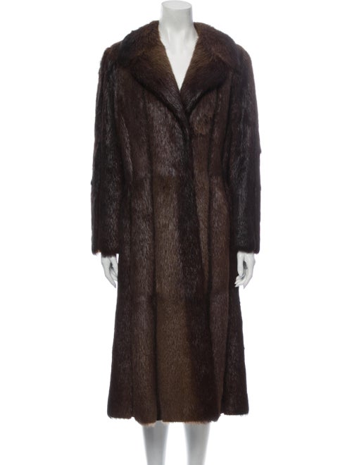 Fur Fur Coat Brown