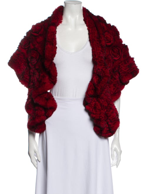 Fur Fur Snood Red