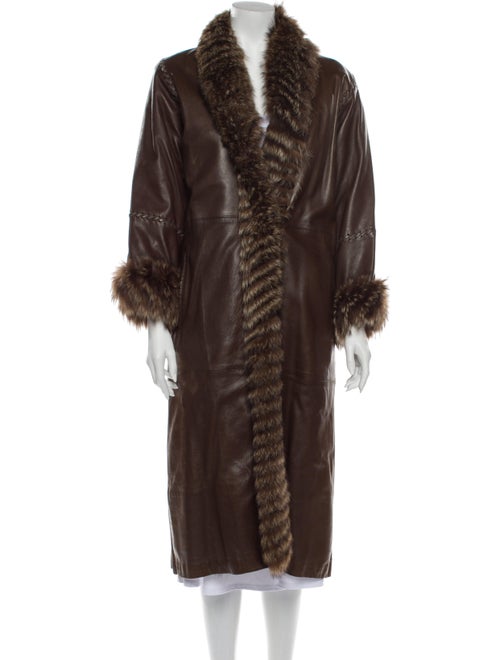 Fur Faux Fur Coat Brown