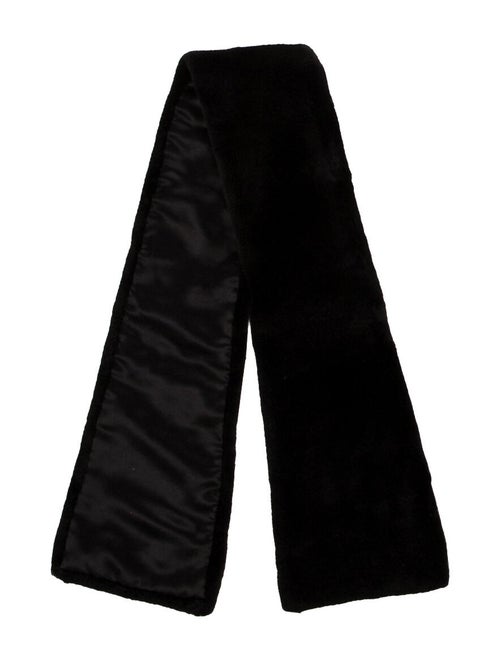 Fur Fur Stole Black