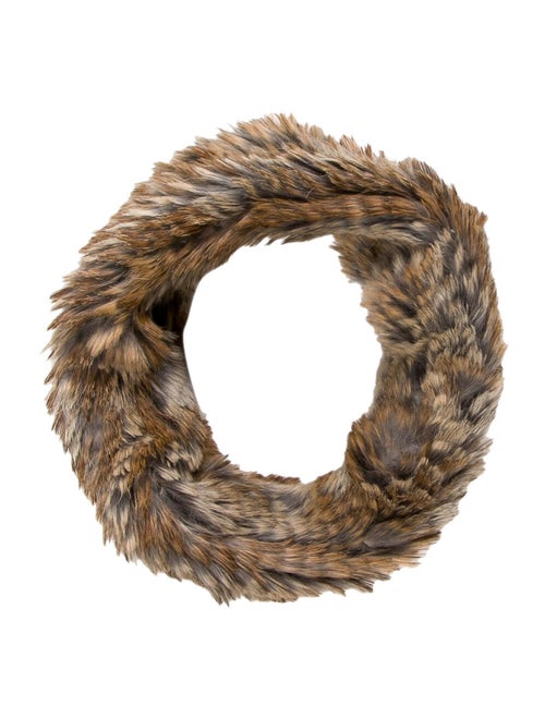 Fur Rabbit Fur Snood Brown