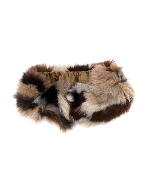 Fur Fur Stole Brown
