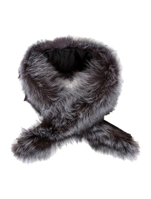 Fur Fur Stole Grey