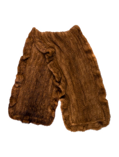 Fur Fur Stole Brown